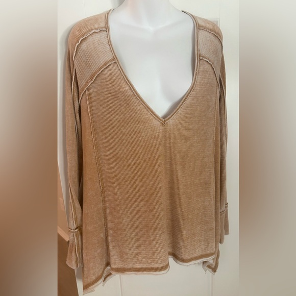 Free People Ribbed Tan Tunic - Picture 4 of 4